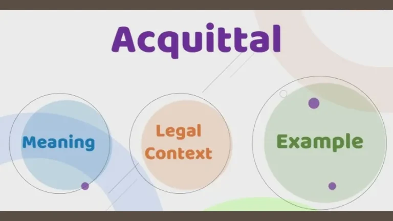 acquitted meaning in law